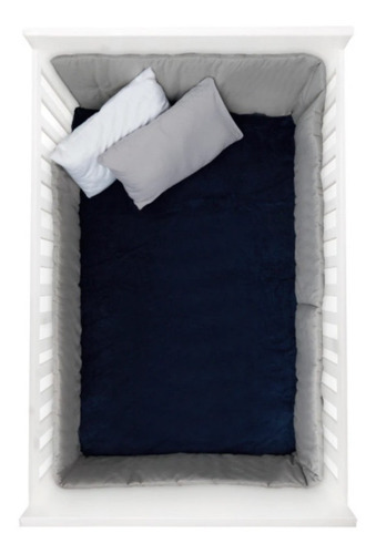 Cobertor Ligero Cuna Azul Microfibra Ultra Suave Baby Inc