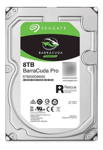 Seagate 8tb Barracuda Pro 7200 Rpm Sata Iii 3.5  Internal Hd