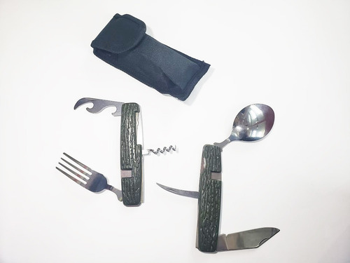Cubiertos De Camping Cuchara/tenedor Multiusos