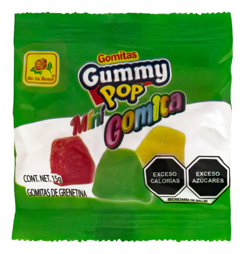 Gomitas Gummy Pop Mini Gomita De La Rosa 15g