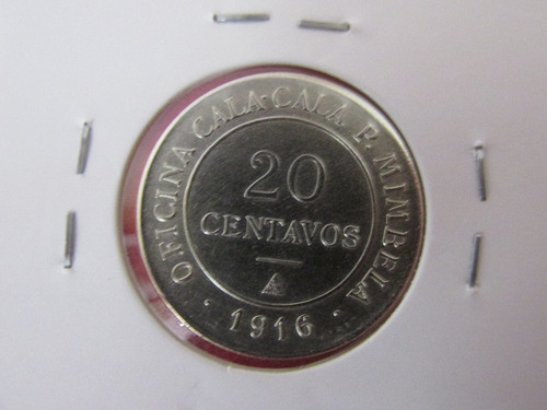 Antigua Ficha Salitrera Of Cala-cala Vale 20 Ctvs Año 1916 (Usado)