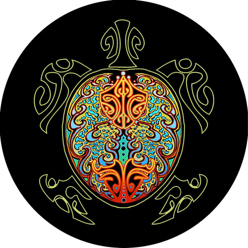 Turtle Multi Color Shell Cubierta Neumatico Repuesto Tamaño