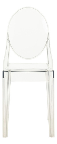 Set De 4 Sillas Ghost Acrilico Moderna Comedor Sala Eventos Estructura De La Silla Transparente Asiento Transparente Diseño De La Tela Liso