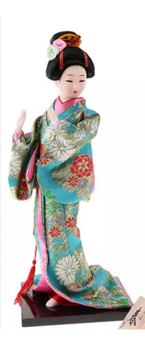 Muñeca Japonesa Tradicional De Danza - Artesanía Única