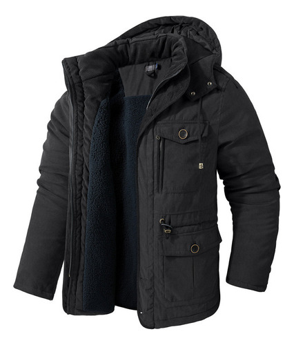 Chaqueta Esquí Para Hombre Chaqueta Polar Senderismo Capucha