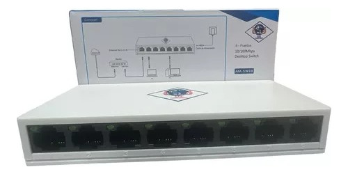 Switch De Red 8 Puertos 10/100mbps Aaa-sw08