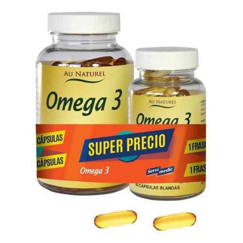 Omega 3 Servimedic Promo 100 + 40 Cápsulas