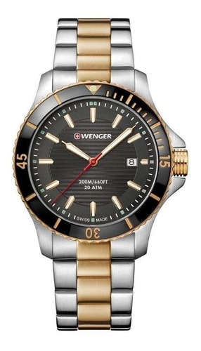 Reloj Seaforce Correa De Acero Inoxidable Bicolor, Wenger