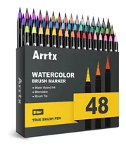 Comprar Marcadores Profesionales Brush Pen Watercolor X 48 Acuarela