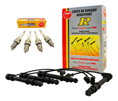 Kit Cables + Bujias Ngk Fiat Marea 1.6 16v Torque Todos