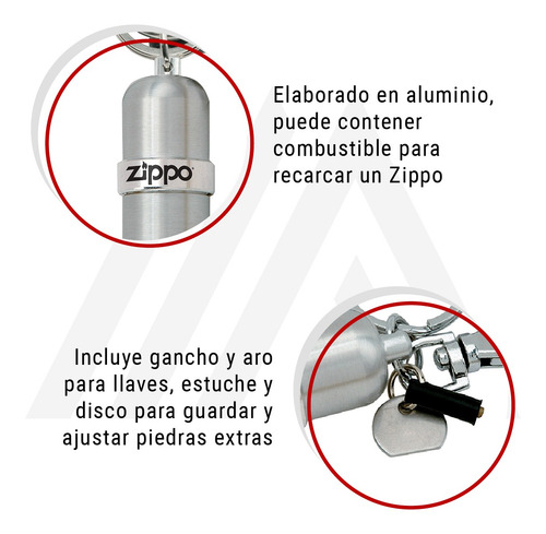 Imagen 8 de 10 de Zippo Canister Contenedor Multipropósito Bencina Encendedor