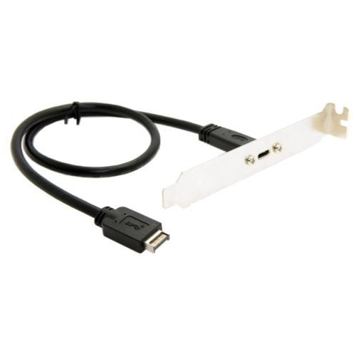 Cabezal Usb Del Panel Frontal 3.1 A Tipo C Hembra Alargador 