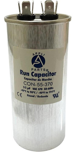 Condensador/ Capacitor De Marcha  55 Mfd 370 Vac Redondo