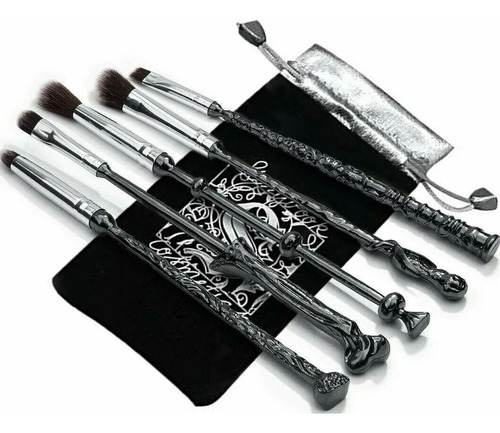 Brochas Maquillaje Mango Varita Metal Harry Potter Brocha