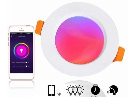 Lampara Inteligente Wifi Techo Downlight Rgbwc Tuya Smart 