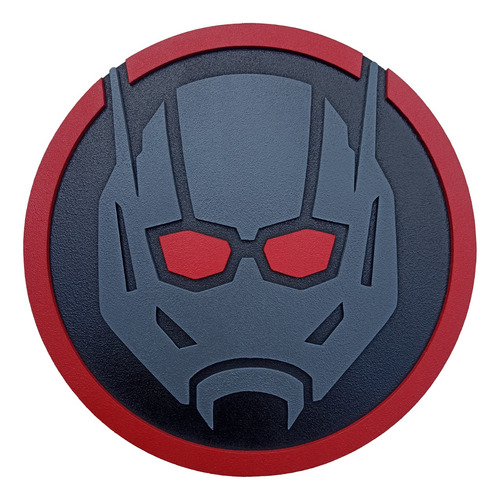 Cuadro Antman Logo Marvel Avengers Cuadrito Madera Vofi.arg