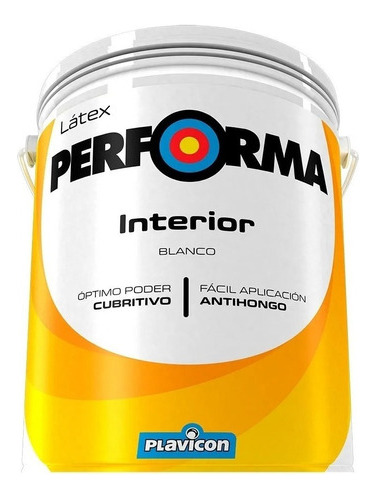 Latex Interiores Mate Plavicon Performa 10 Litros Mm