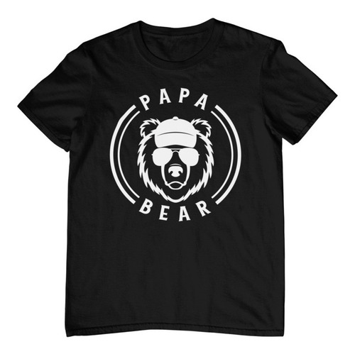Imagen 1 de 4 de Playera Para Hombre - Día Del Padre- Oso - Papa Bear