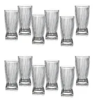 Comprar Vaso X12 Unidades 370 Ml Rayado Set X12 Vaso Rayas Color Vidrio