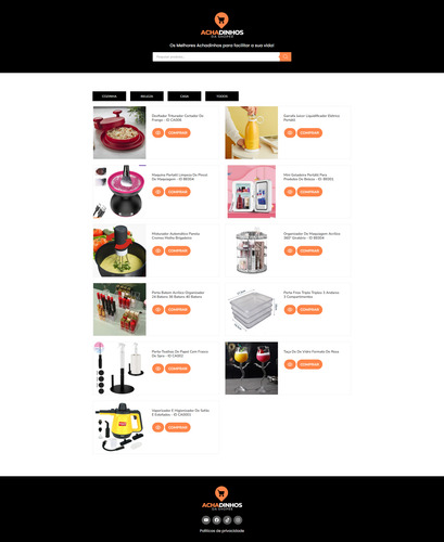 Template Site Para Achadinhos
