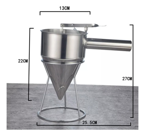 Funil Inox Dosador Confeiteiro