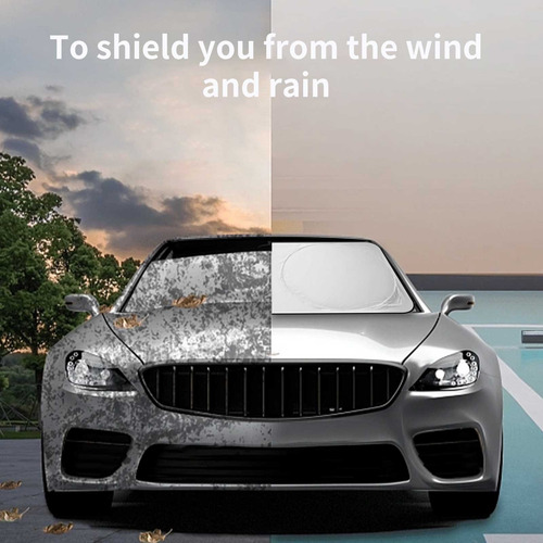 Parasol Para Coche Con Parasol De Tela Revestida, Doble De A
