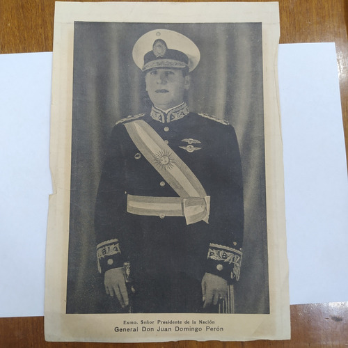 Antigua Lámina Juan Domingo Perón