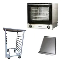 Comprar Horno Convector Santini Mc600 4 Bandejas + Base Con Ruedas