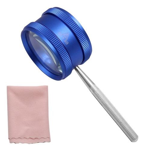 Portátil 35x Lupa De Mano Inastillable 55 Mm Lente De Lupa