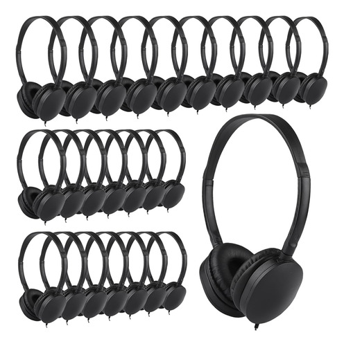 Hongzan Paquete De 25 Auriculares A Granel Para Escuela, Aul