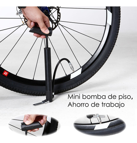Mini Bomba De Aire Portatil Para Bicicleta Peda