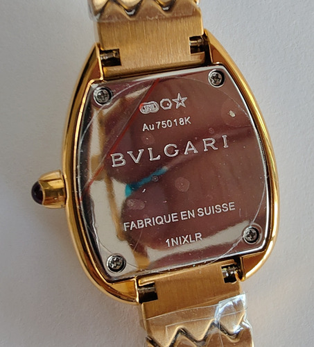 Reloj Bnlgr Mod. Serpentie Seduttorie Dama Correa Oro Amarillo Bisel Oro Amarillo Caratula Negra (Usado)