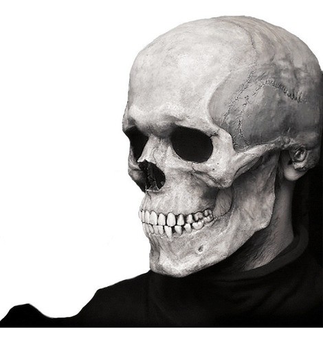 Máscara Craneo Completa Halloween De Esqueleto Cabeza