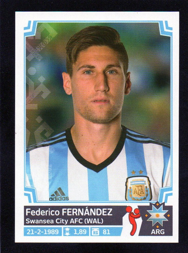 Copa America 2015. Figurita N° 120. Fernandez. Mira!!!!