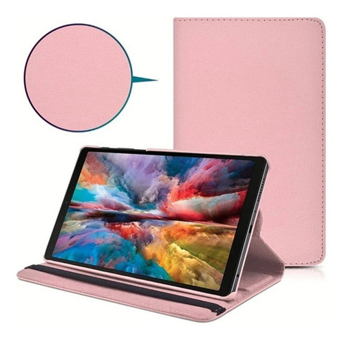 Case Flip 360° + Mica Vidrio 9h Samsung Tab A8 10.5 Sm-x200