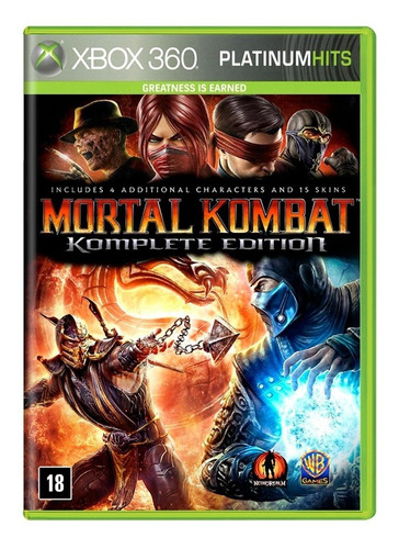 Mortal Kombat Komplete Edition Xbox 360 Mídia Física