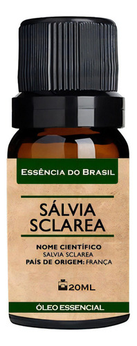  Óleo Essencial Sálvia Sclarea 20ml - Puro E Natural