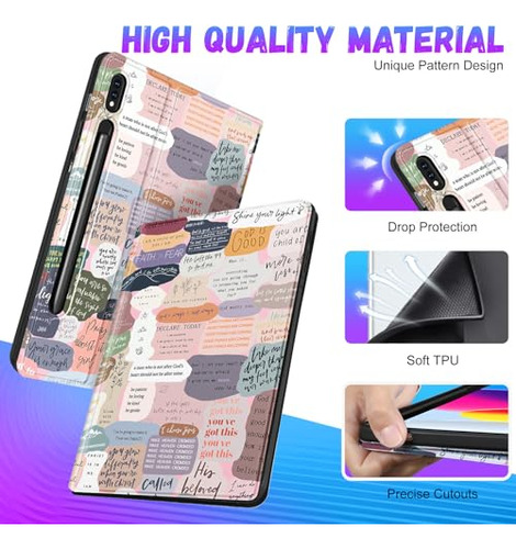 Funda Para Tablet Galaxy Tab S8 Plus/ S7 Plus/ S7 Fe 12.4 Pu