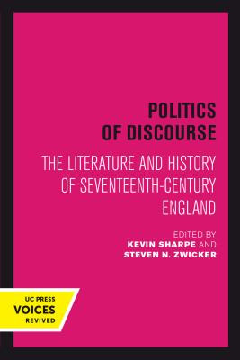 Libro Politics Of Discourse: The Literature And History O...