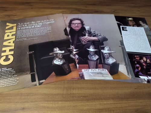 (ar373) Charly Garcia * Clippings Revista 3 Pgs * 2018