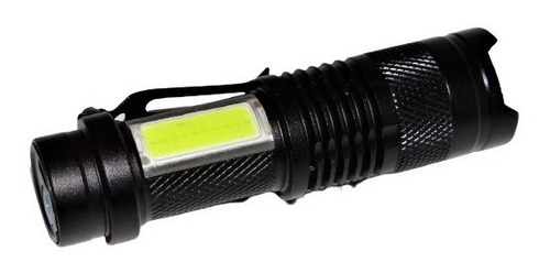 Mini Lanterna Tática Led 3em1 Usb Com Zoom Camping Bike