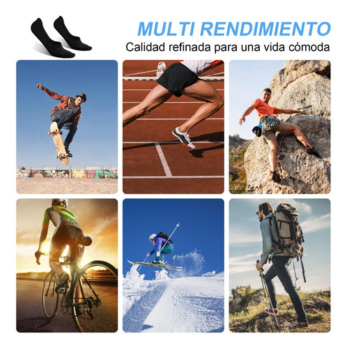 Calcetines Invisibles Para Hombre De Algodon, 12