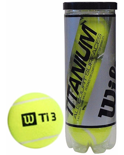 Pelotas Tenis Wilson Titanium 100% Bolas Original