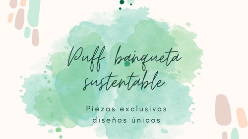 Banqueta Puff Sustentable Nordico Totora® Diseño Deco