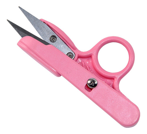 Tesoura Arremate Tecelão Confecção Acabamento Costura- 1 Uni Cor Rosa