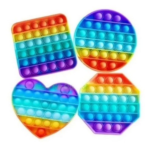 Pack 3 Push Pop Bubble Fidget Toy Autismo Juguete Sensorial