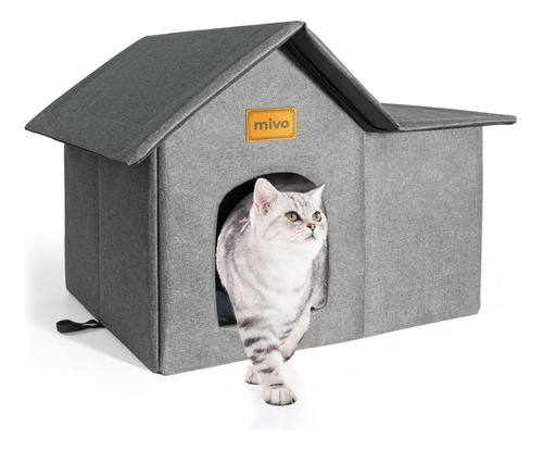 Mivo Casa Para Gatos Al Aire Libre, Casas Para Gatos Resiste