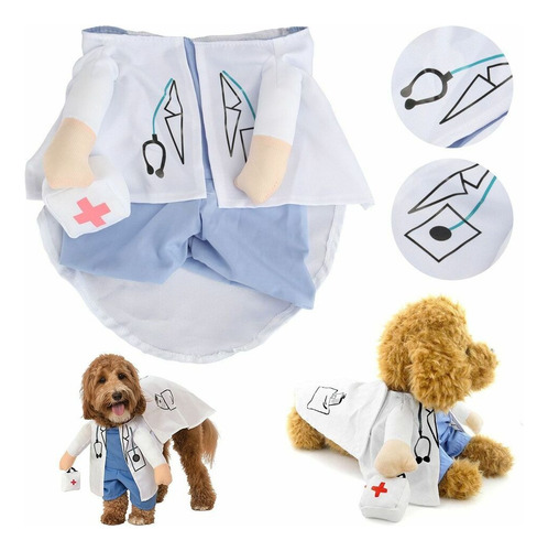 Disfraz Para Perros Medico - A Pedido_exkarg