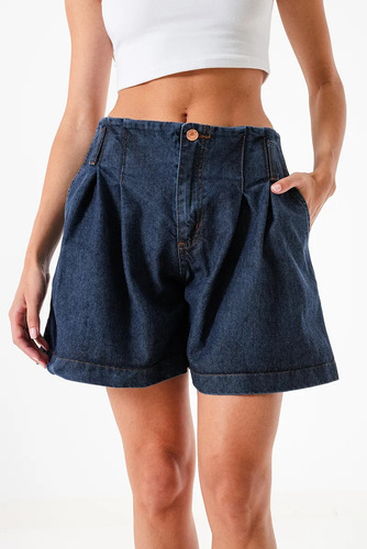Short De Jean Tiro Medio Mujer Barrel