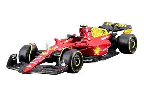 Juguetes Modelo Sainz Ferrari F1-75 De Bburago 1:43 Para El